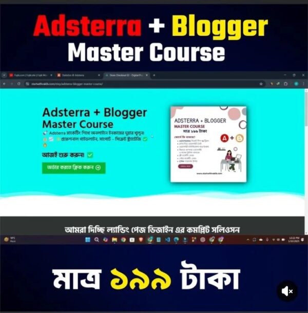 Complete Adsterra & Blogger Masterclass