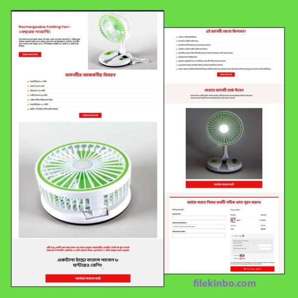 Compact Folding Table Fan – Cool Comfort Anywhere