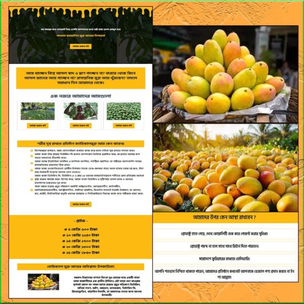 Sweet Mango Delight – Naturally Refreshing – Cartflows Landing Page